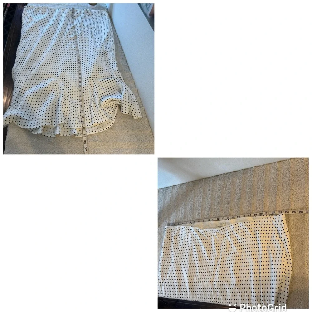 Kate Spade NY x Target‎ PolkaDot Linen Blend Fit & Flare Midi Skirt Women's 3X